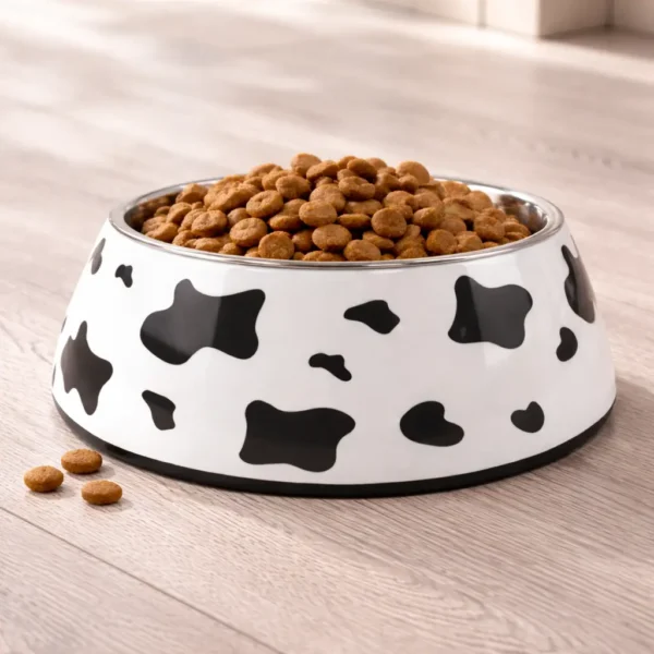 Gamelle Chien : Inox motif vache