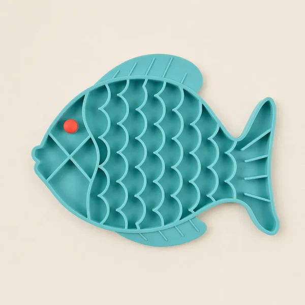 Tapis de léchage poisson pour petit chien