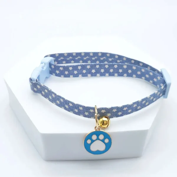 Collier chihuahua patte bleu