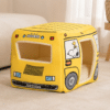 Niche bus snoopy jaune chien