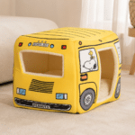 Niche bus snoopy jaune chien