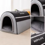 Niche grise et noir avec poignet chien zoom