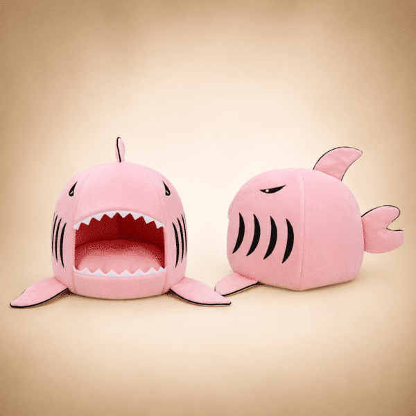 Niche requins rose petit chien