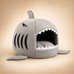 Niche requins gris petit chien
