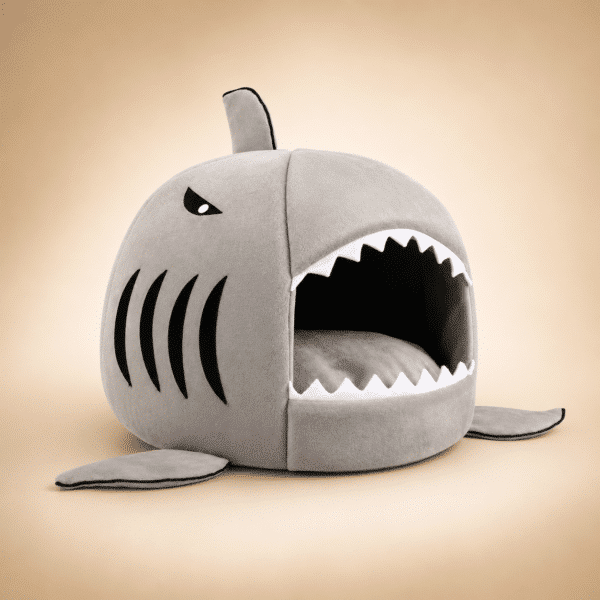Niche requins gris petit chien