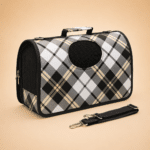 Sac de transport carreaux chien