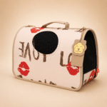 Sac de transport love crème chien