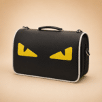 Sac de transport yeux jaune chien