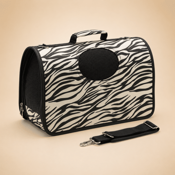 Sac de transport zèbre chien
