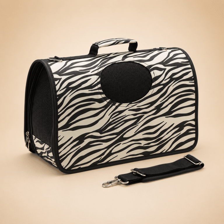 Sac de transport zèbre chien