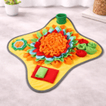 Tapis de fouille coloré et joyeux