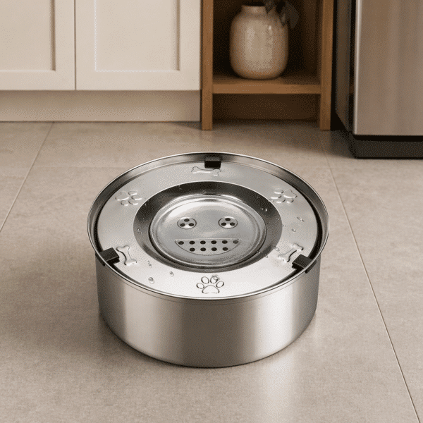 Gamelle eau anti renversement inox