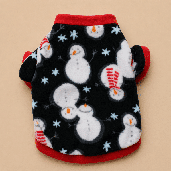 Pull bonhomme de neige chihuahua