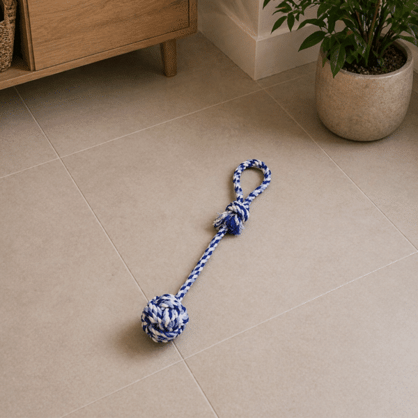 Jouet boule de corde pour chien