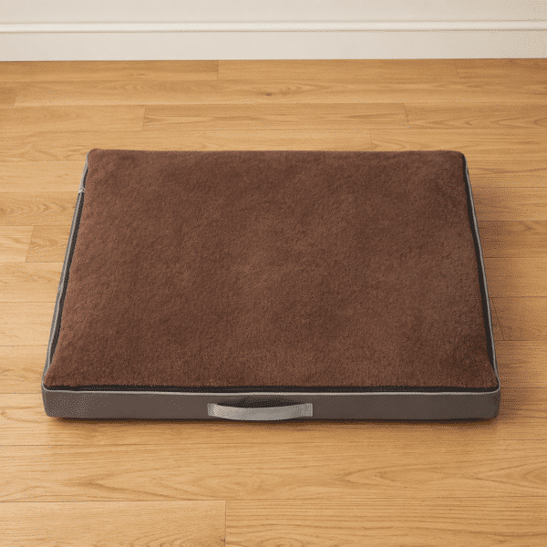 Coussin déhoussable pour chien marron