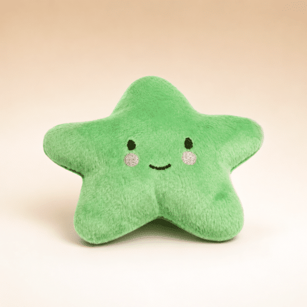 Peluche étoile verte pour chien