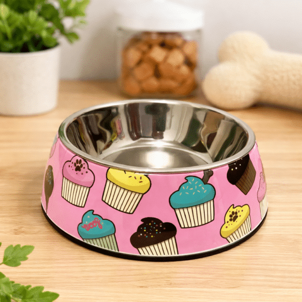 Gamelle Chien : Inox motif muffins