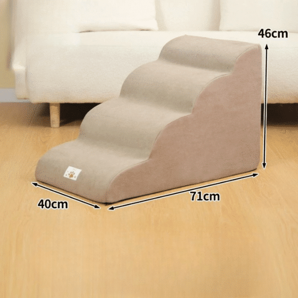 Escalier pour petit chien beige