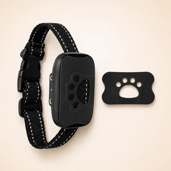 Collier pour petit chien anti-aboiement noir