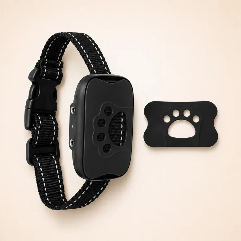 Collier pour petit chien anti-aboiement noir