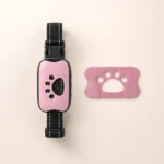 Collier pour petit chien anti-aboiement rose
