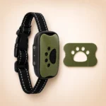 Collier pour petit chien anti-aboiement vert