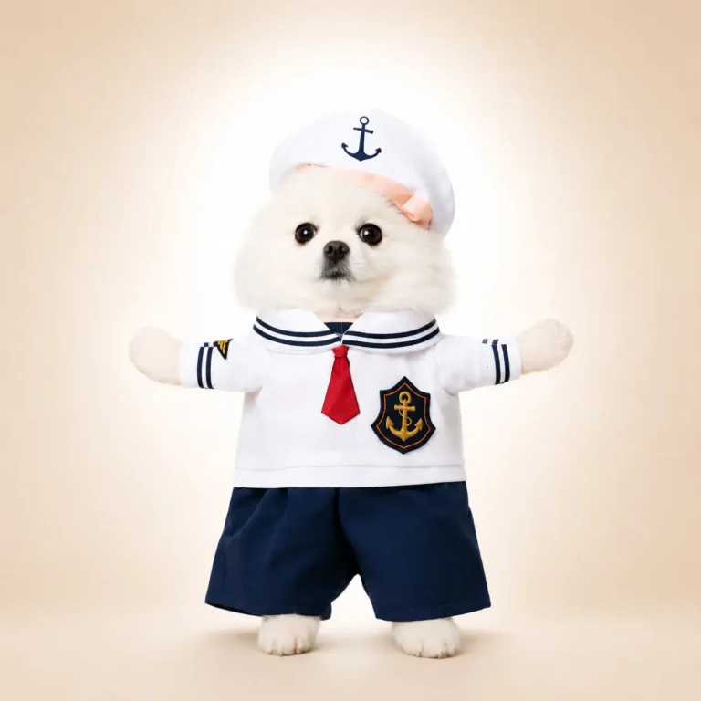 Déguisement marin petit chien gal