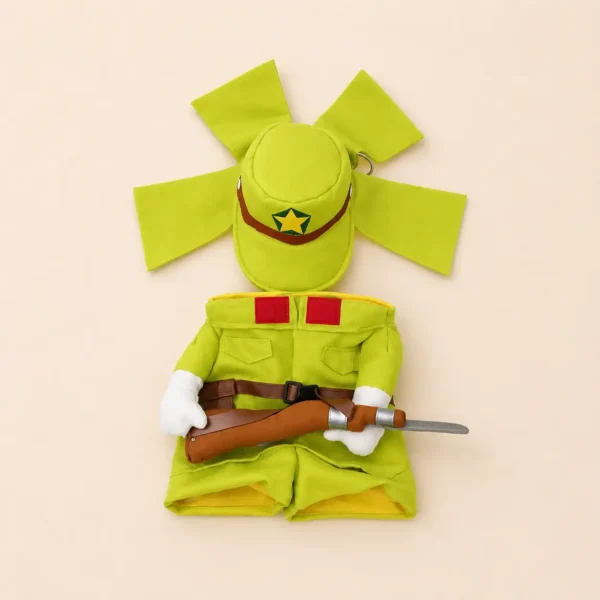 Déguisement soldat vert chien