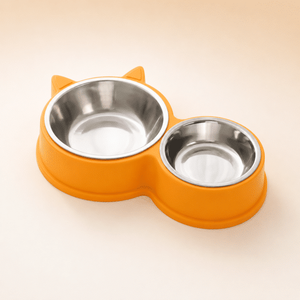 Gamelle double avec oreilles chien
