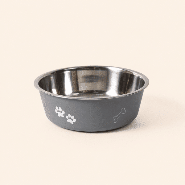 Gamelle inox motif os gris