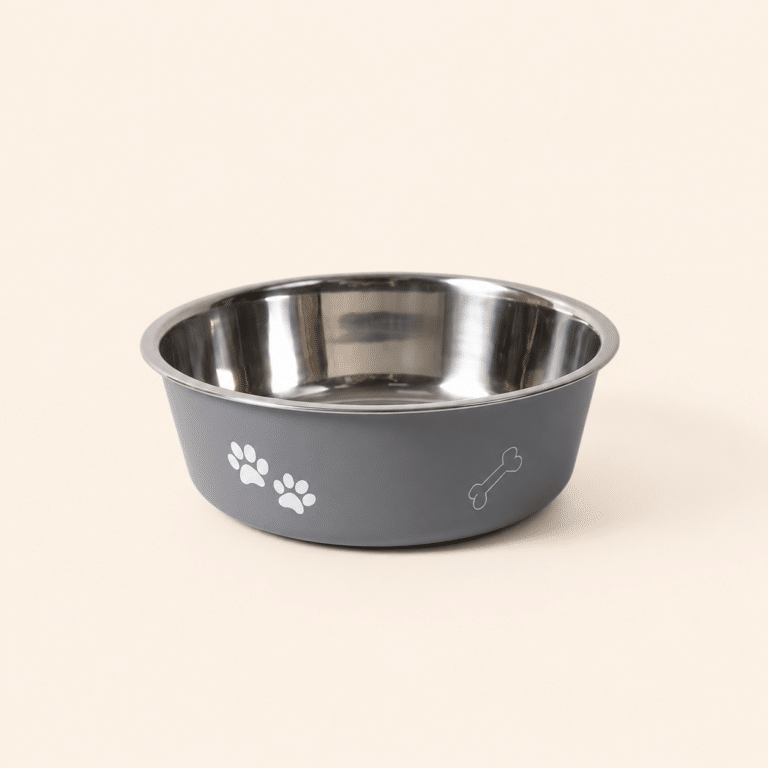 Gamelle inox motif os gris