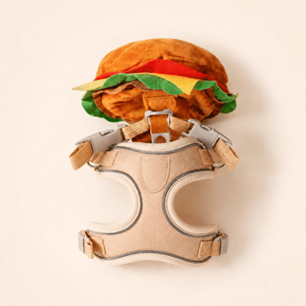 Harnais chihuahua avec sac hamburger