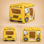 Niche bus snoopy jaune chien gall
