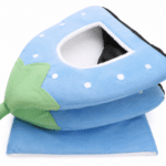 Niche fraise bleu petit chien PLIER