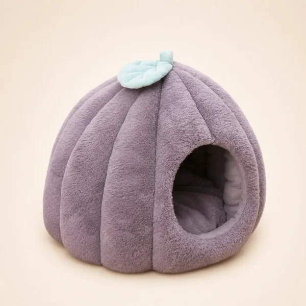 Niche igloo gris polaire chien