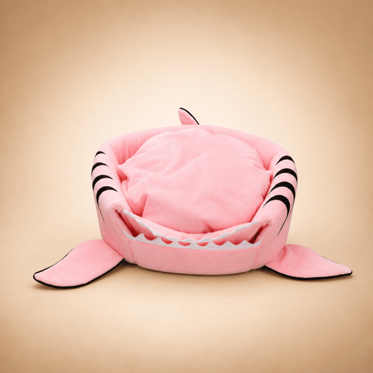 Niche requins rose petit chien