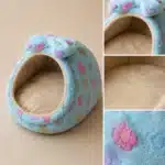 Panier bleu fleur rose petit chiengall