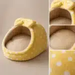 Panier jaune pois blanc petit chiengall