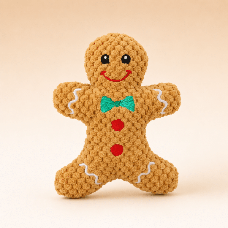 Peluche pain d’épice noël petit chien