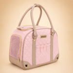 Sac de luxe matelassé rose chihuahua