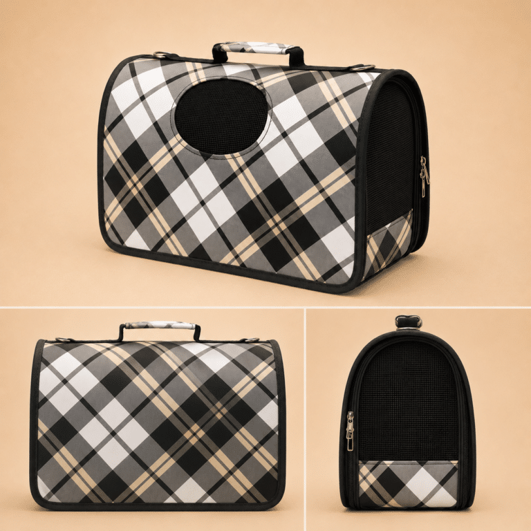 Sac de transport carreaux chiengal