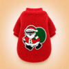 Pull pilou rouge père noël chihuahua