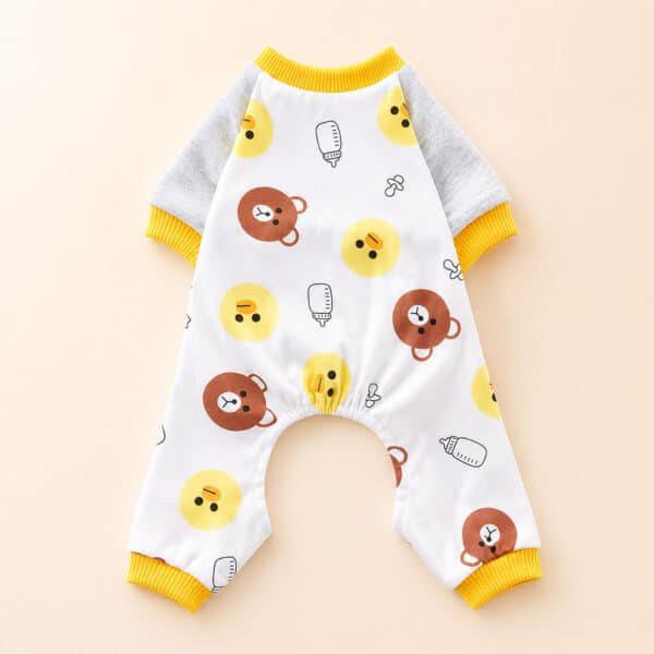 Pyjama pour chihuahua motif ourson et poussin