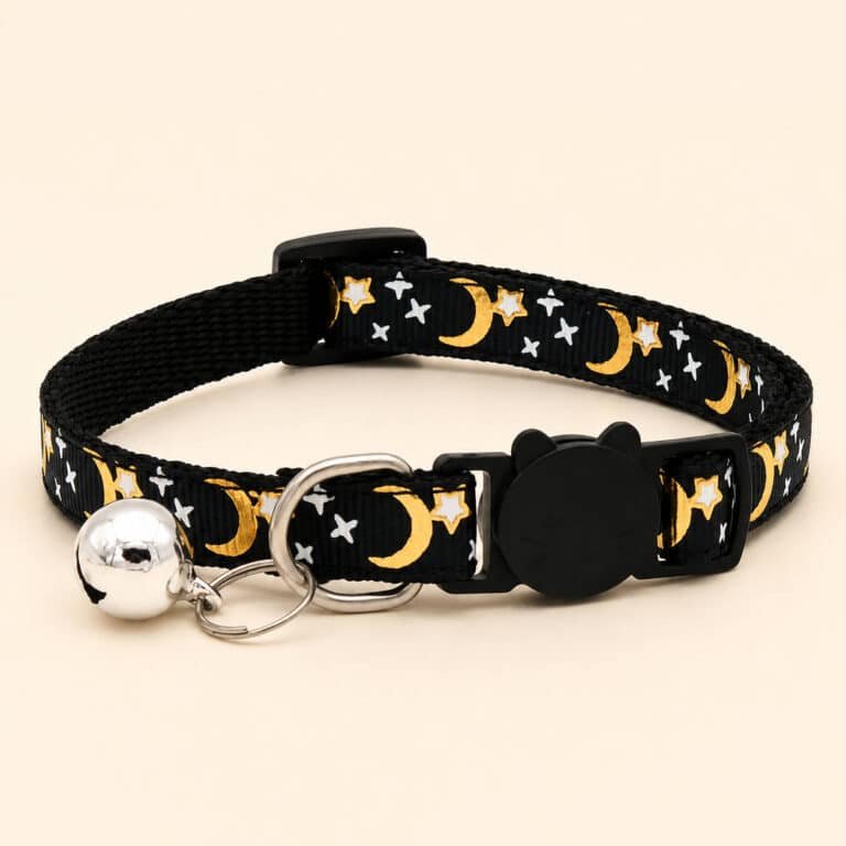 Collier Pour Chien Lune Noir