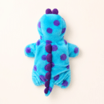 Déguisement dinosaure bleu et violet chien