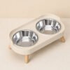 Gamelle double chien gris