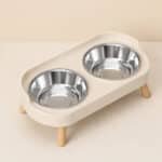 Gamelle Double Chien Gris