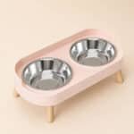 Gamelle Double Chien Rose