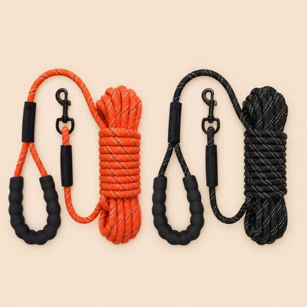 Longue longe en corde pour chien