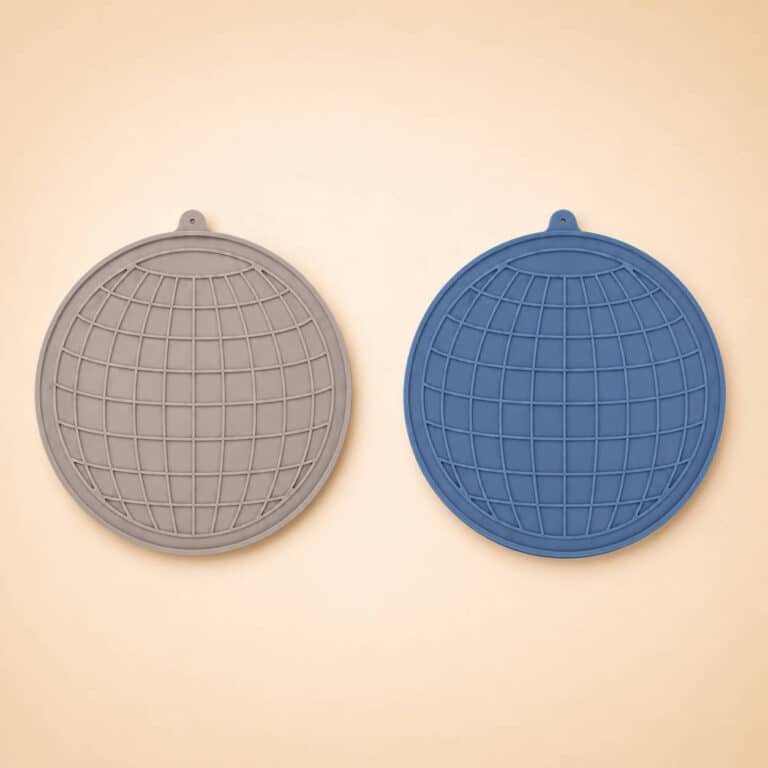 Tapis De Léchage En Silicone Rond Pour Chien2
